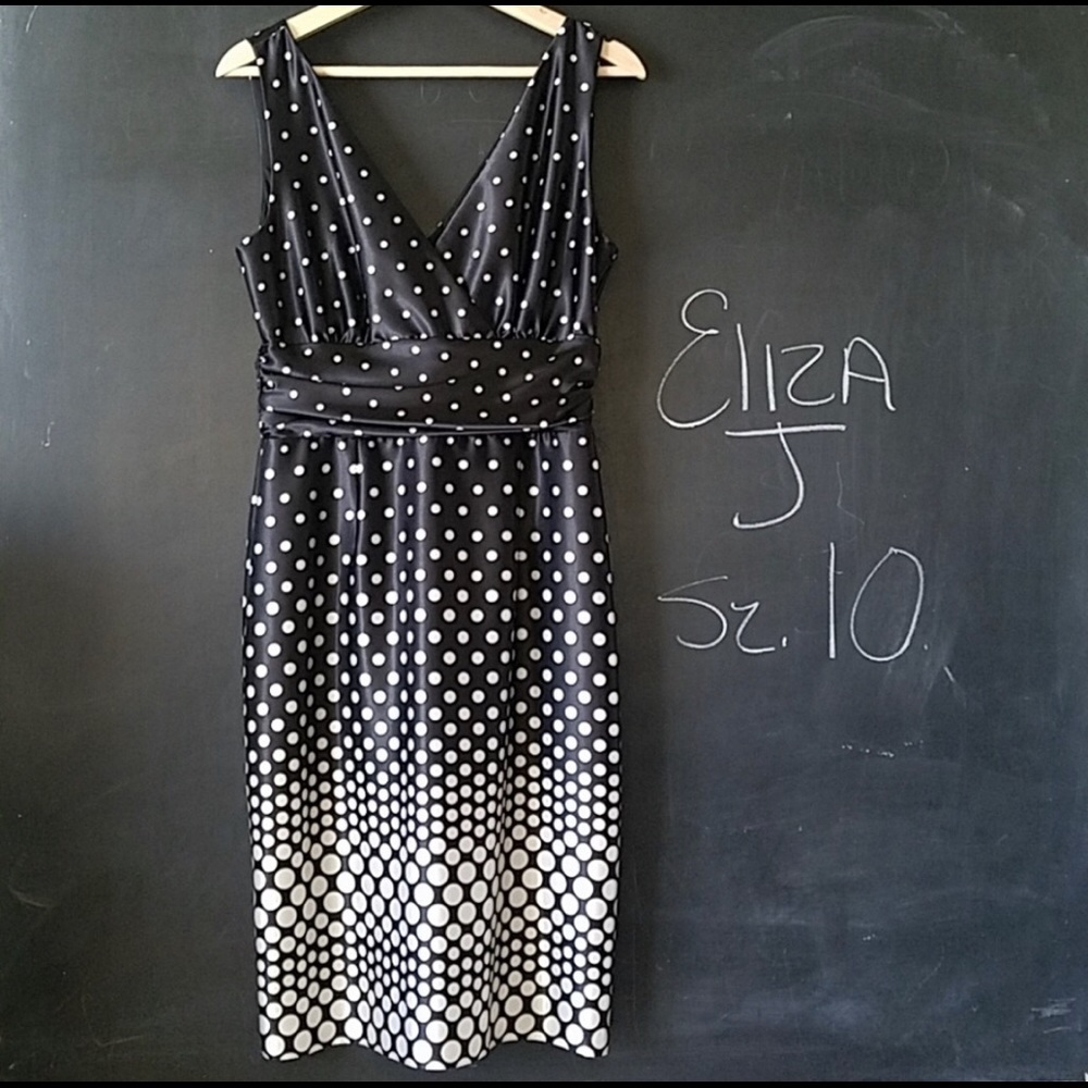 Eliza J Polka Dot Dress Sz 10